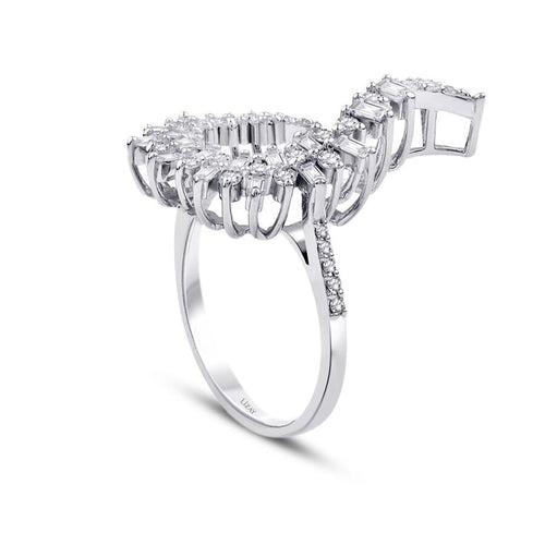 0,68 ct. Diamant Baguette Ring