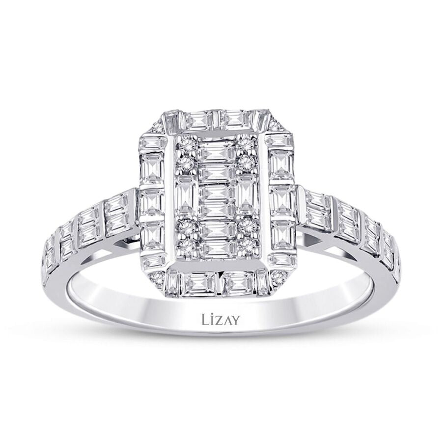0,71 ct. Diamant Baguette Ring