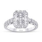 0,71 ct. Diamant Baguette Ring
