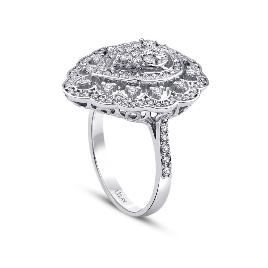 0.73 ct. Diamant Tropfen Trend Ring
