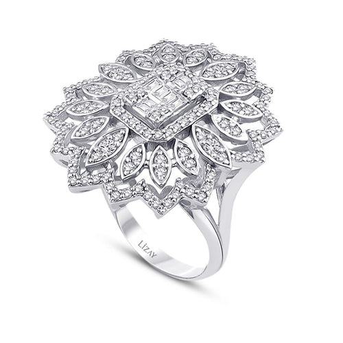 0.99 ct. Diamant Baguette Ring