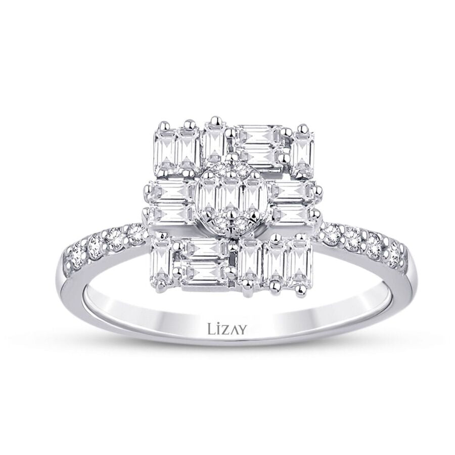 0,47 ct. Diamant Baguette Ring