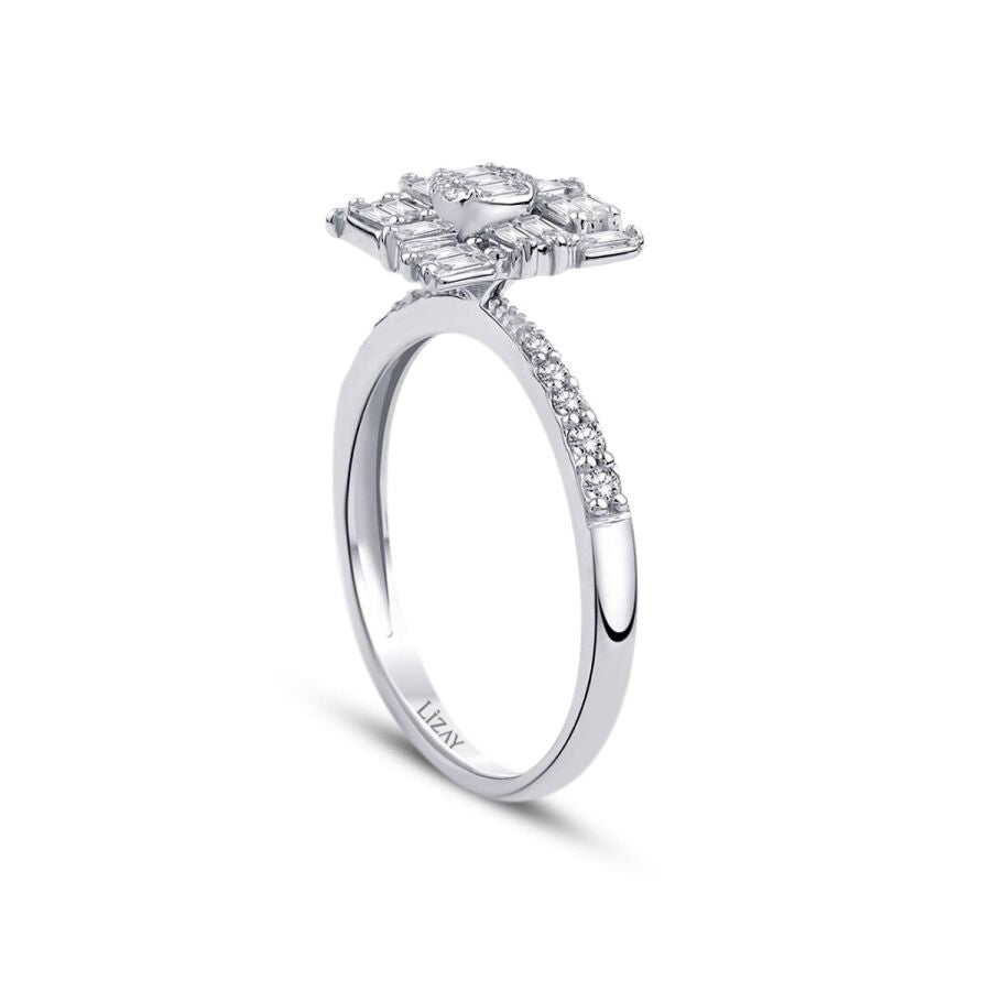 0,47 ct. Diamant Baguette Ring