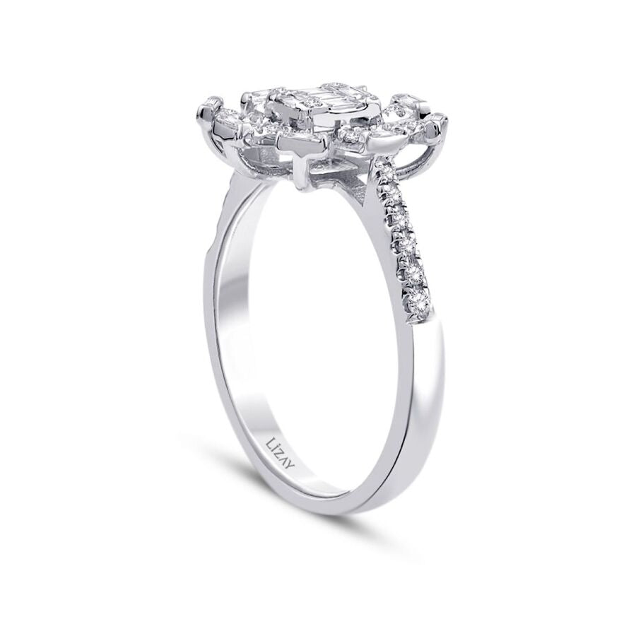 0.29 ct. Diamant Baguette Trend Ring