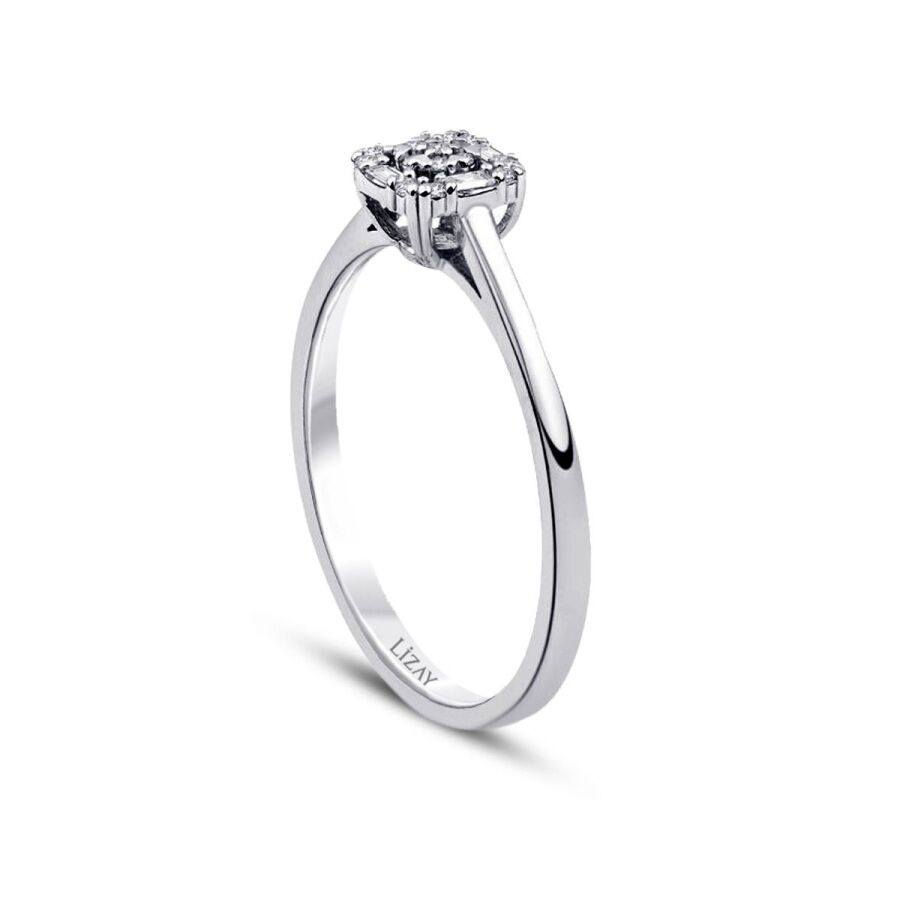 0,08 ct. Diamant Baguette Ring