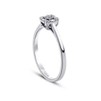 0,08 ct. Diamant Baguette Ring