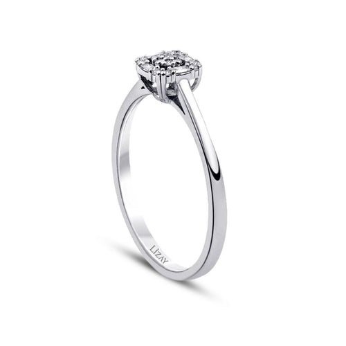 0,08 ct. Diamant Baguette Ring