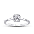 0,08 ct. Diamant Baguette Ring