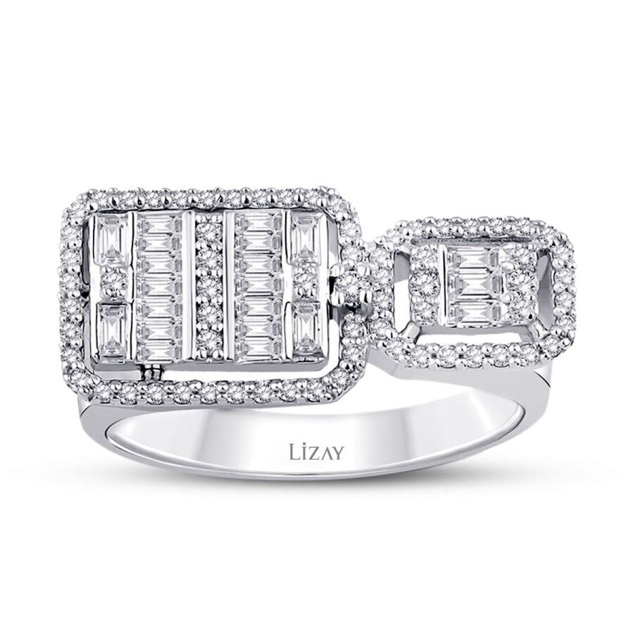 0,41 ct. Diamant Baguette Ring