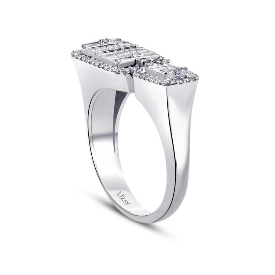 0,41 ct. Diamant Baguette Ring