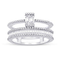 0,77 ct. Diamant Baguette Ring