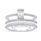 0,77 ct. Diamant Baguette Ring