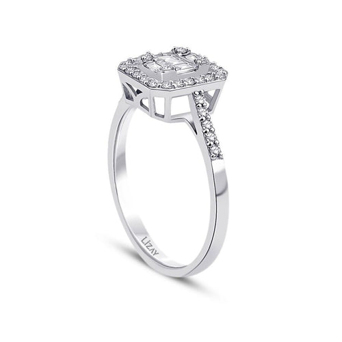 0,39 ct. Diamant Baguette Ring