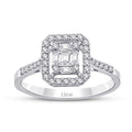 0,39 ct. Diamant Baguette Ring