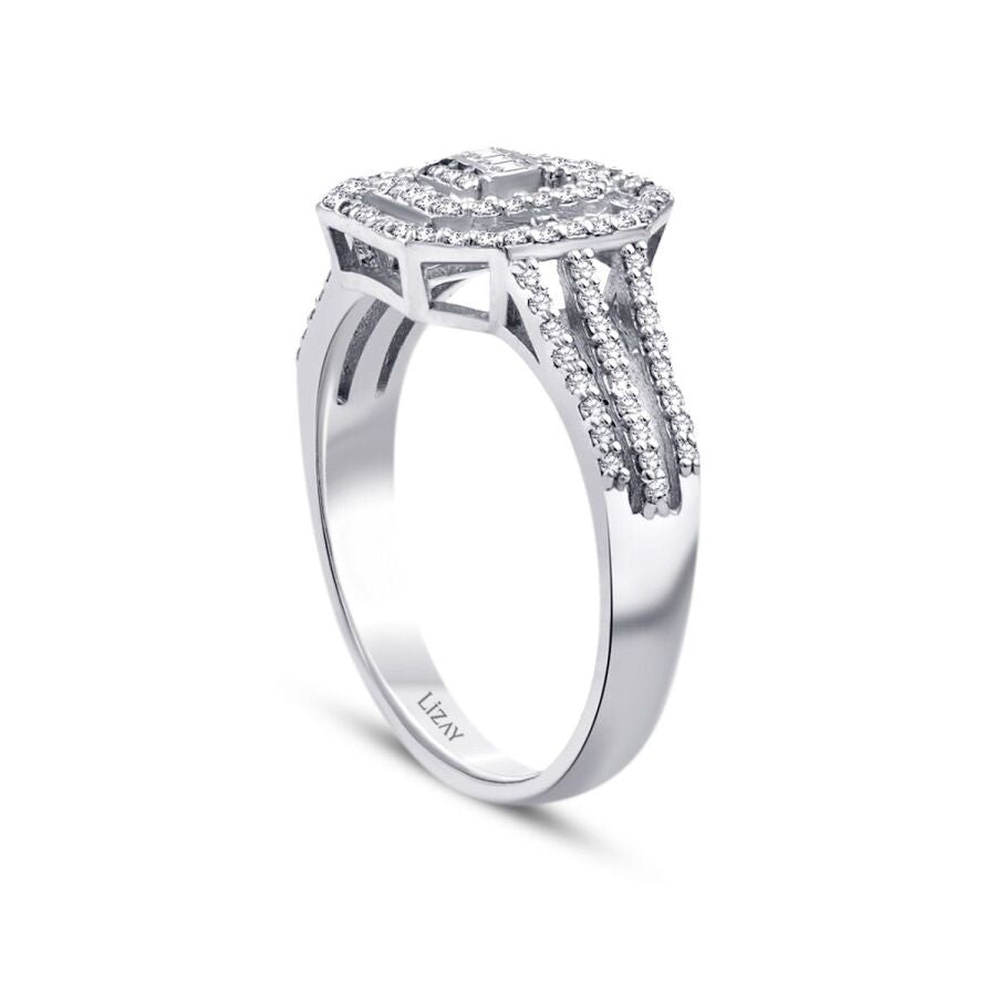0.31 ct. Diamant Baguette Ring