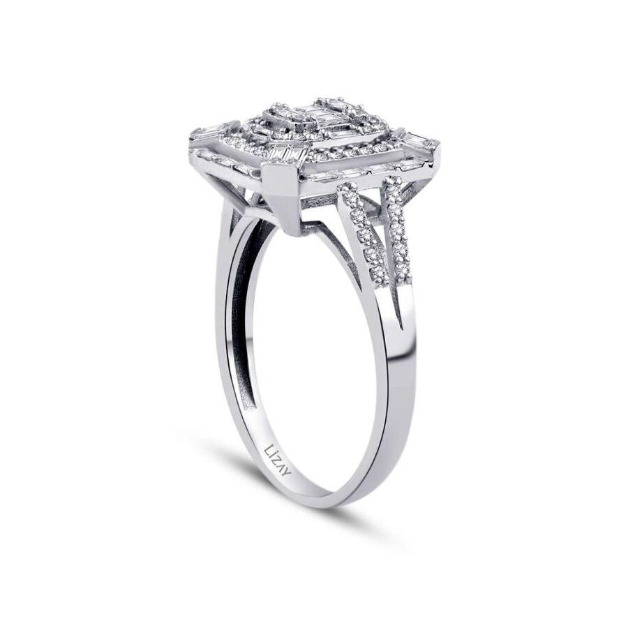0.67 ct. Diamant Baguette Ring