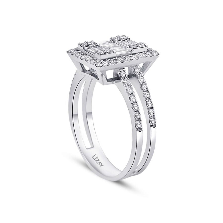 0,94 ct. Diamant Baguette Ring