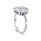 0,46 ct. Diamant Baguette Ring