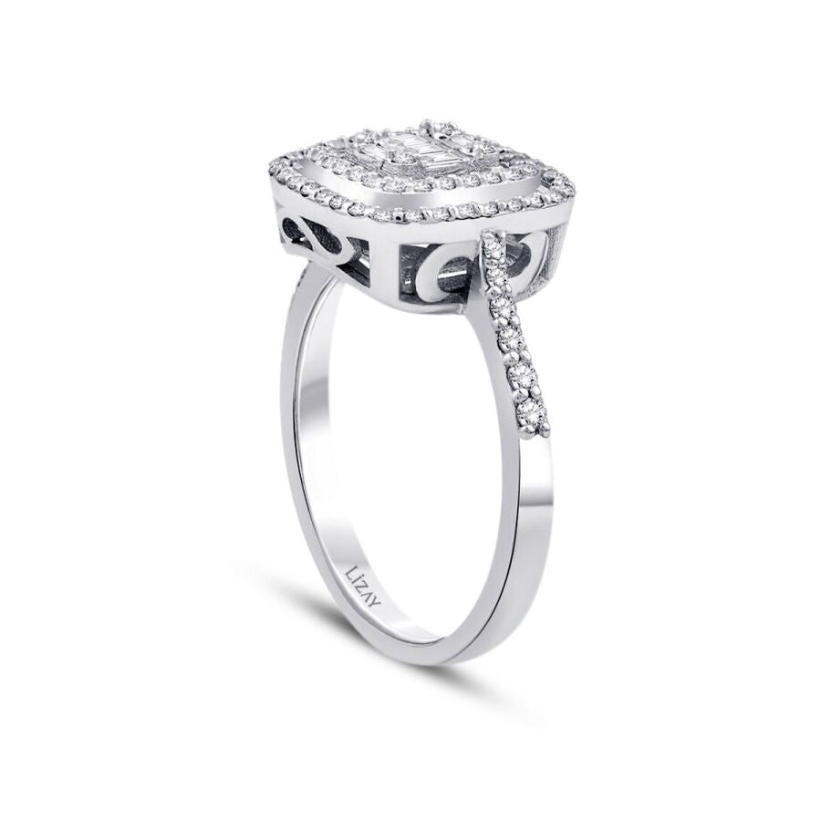 0,46 ct. Diamant Baguette Ring