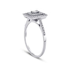 0,35 ct. Diamant Baguette Ring