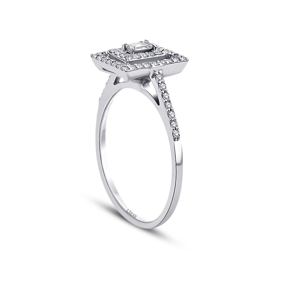 0,35 ct. Diamant Baguette Ring