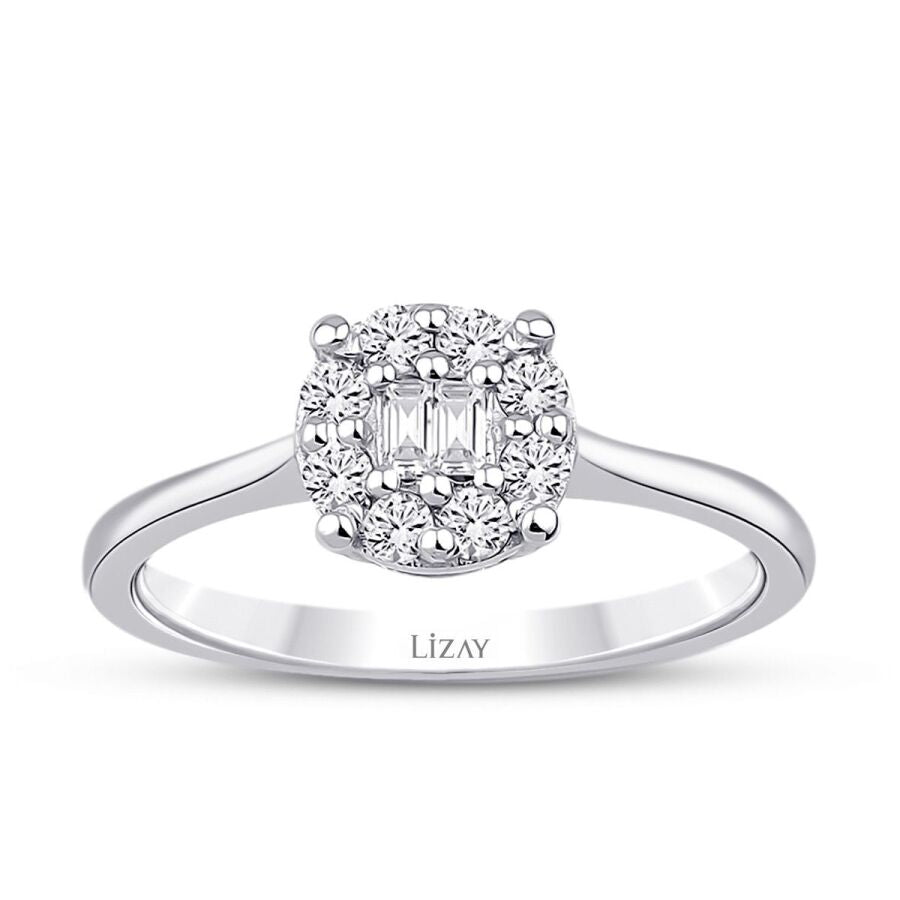 0.23 ct. Diamant Baguette Ring