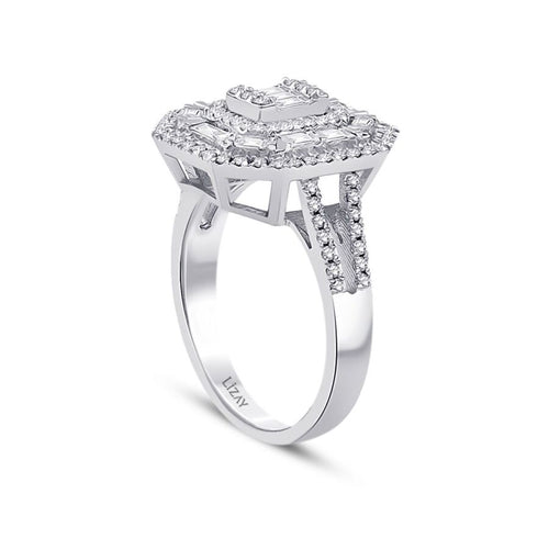 0,74 ct. Diamant Baguette Ring