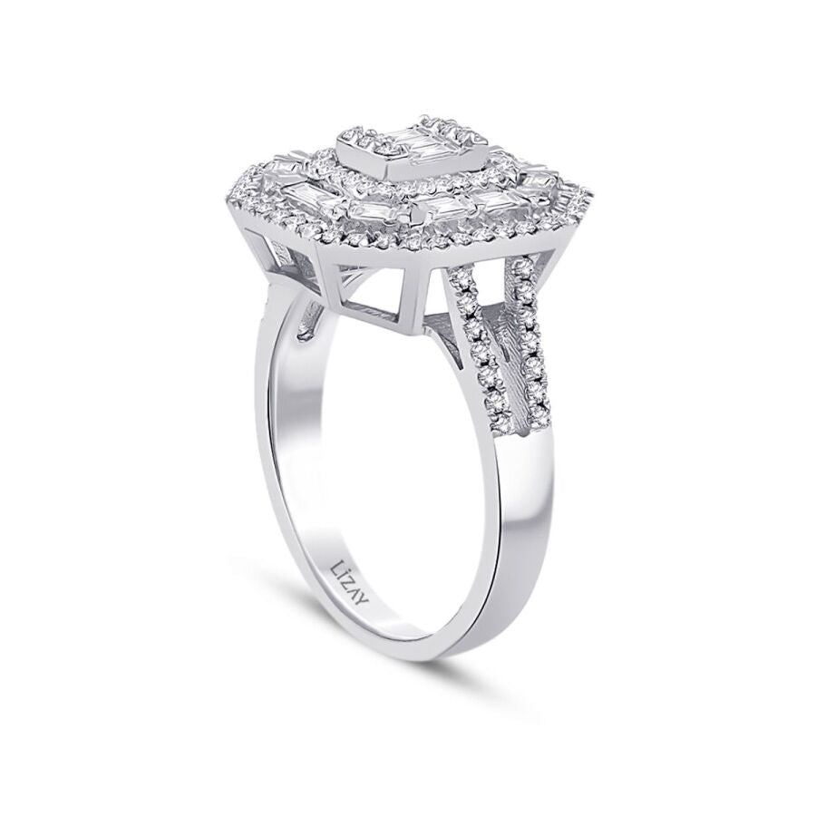 0.74 ct. Diamant Baguette Ring