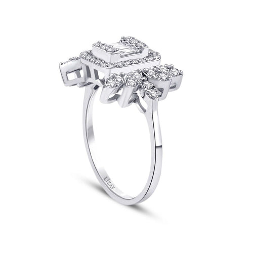 0,58 ct. Diamant Baguette Ring