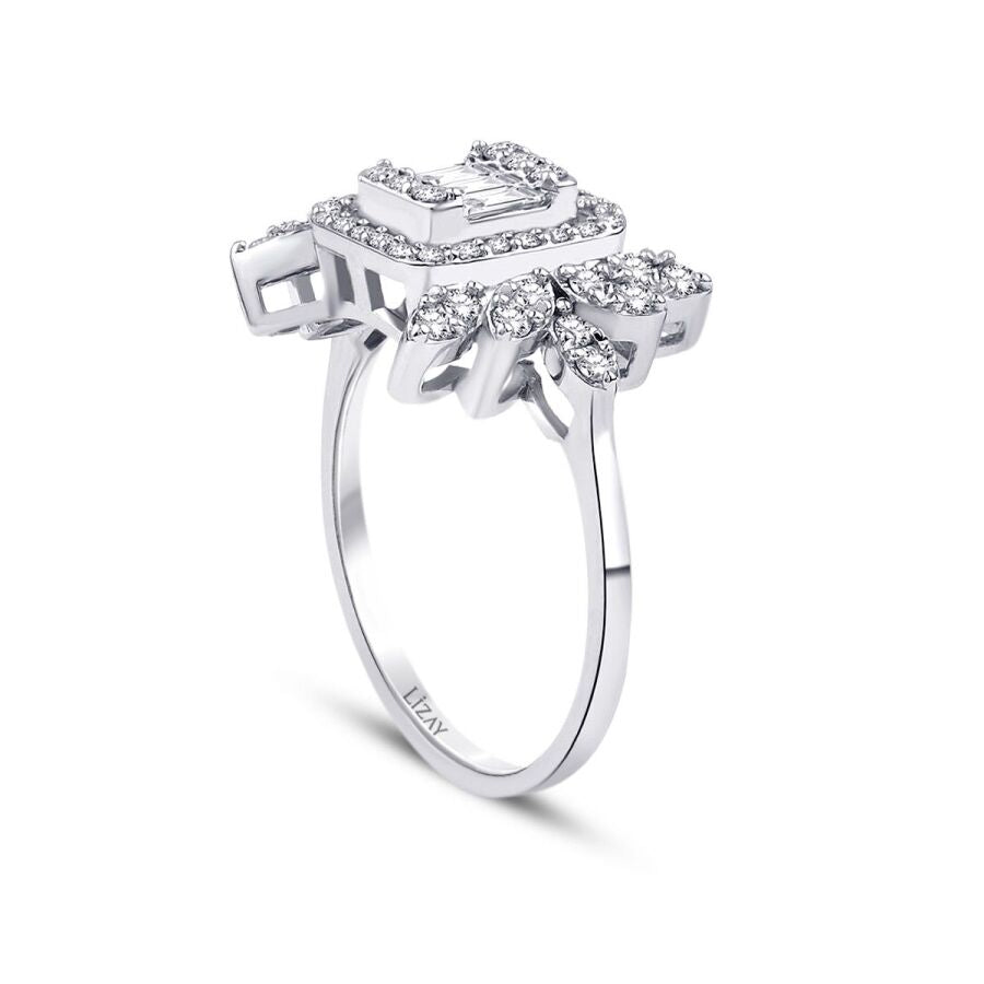 0.58 ct. Diamant Baguette Ring