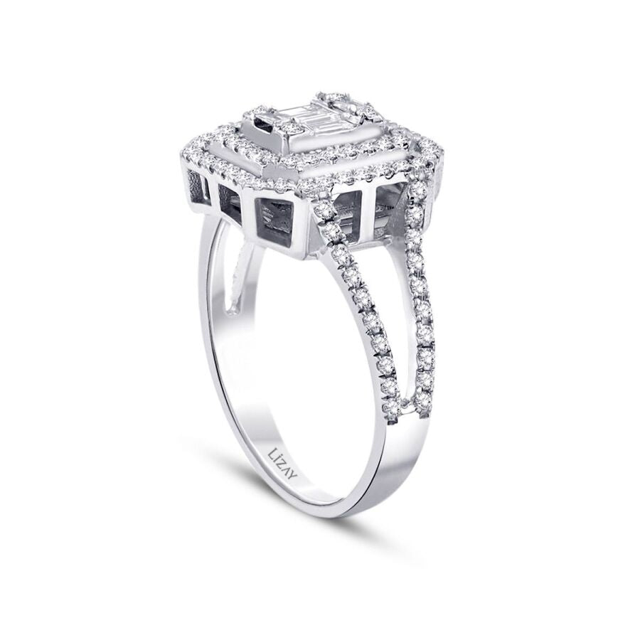 0.55 ct. Diamant Baguette Ring