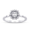 0,12 ct. Diamant Baguette Ring