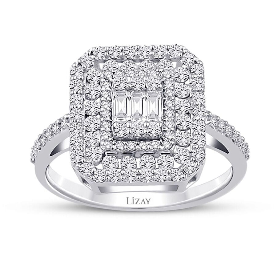 0.74 ct. Diamant Baguette Ring
