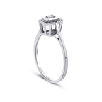0.04 ct. Diamant Baguette Ring