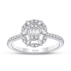 0,27 ct. Diamant Baguette Ring