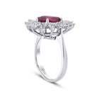 3,07 ct. Diamant Rubin Ring