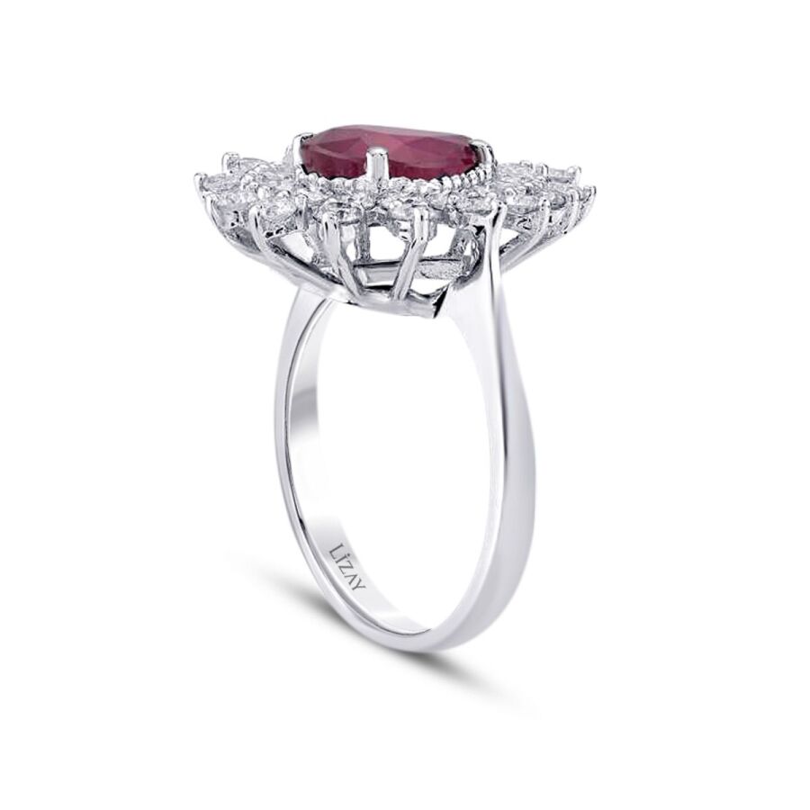 3,07 ct. Diamant Rubin Ring