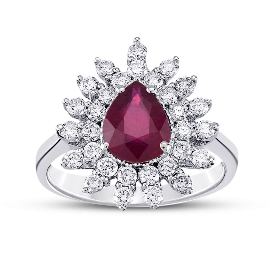 3,07 ct. Diamant Rubin Ring