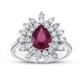 3,07 ct. Diamant Rubin Ring