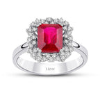 6,62 ct. Diamant Rubin Ring