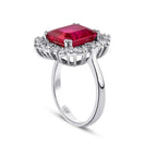 6,62 ct. Diamant Rubin Ring
