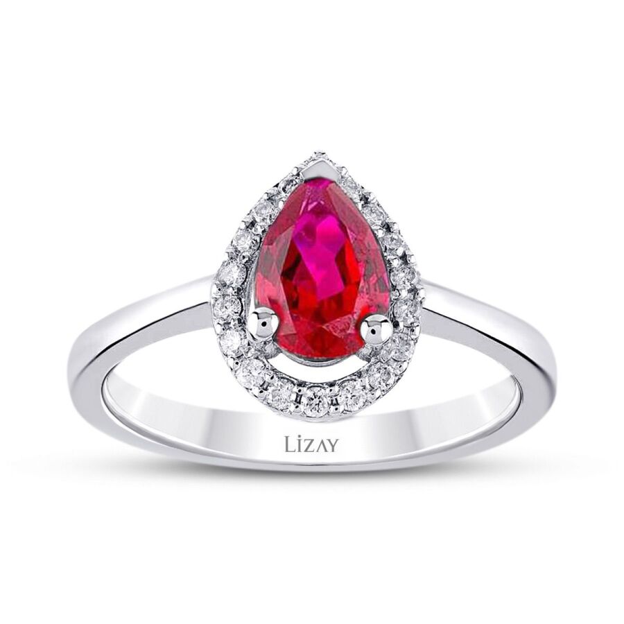 1,44 ct. Diamant Rubin Ring
