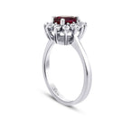 0,56 ct. Diamant Rubin Ring