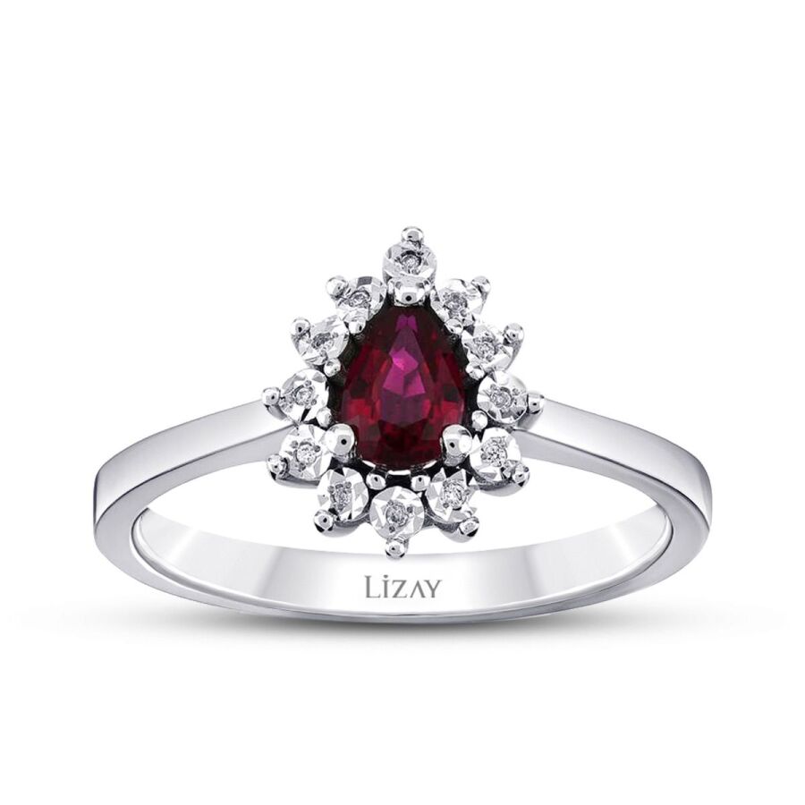 0.56 ct. Diamant Rubin Ring