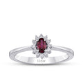 0,43 ct. Diamant Rubin Ring