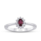 0,43 ct. Diamant Rubin Ring
