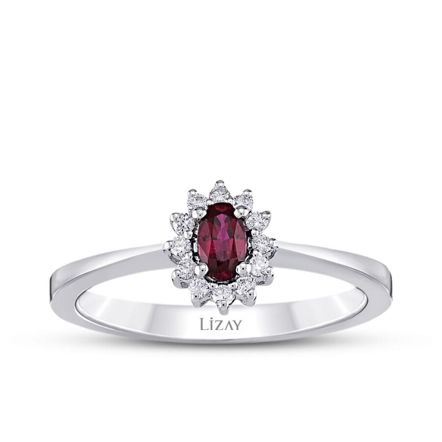 0.43 ct. Diamant Rubin Ring