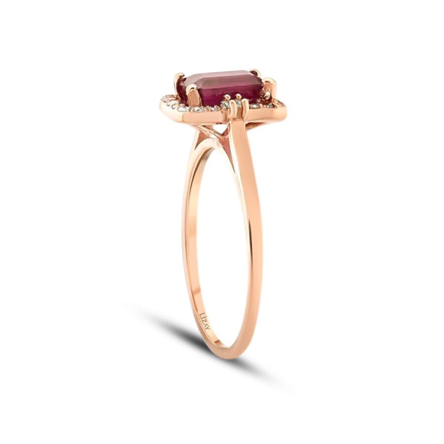 1.72 ct. Diamant Rubin Ring
