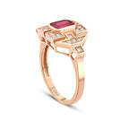 1,01 ct. Diamant Rubin Ring