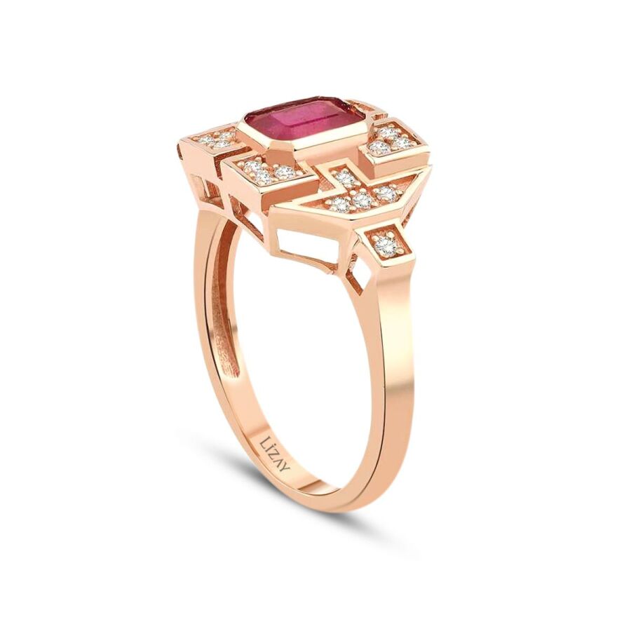 1.01 ct. Diamant Rubin Ring